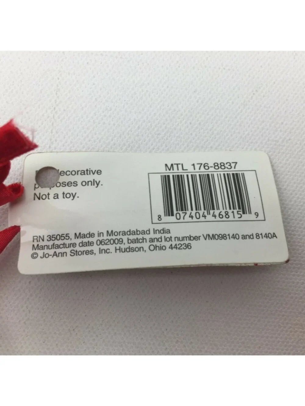 Holiday Inspirations Metal Silver Music Half Note Christmas Ornament